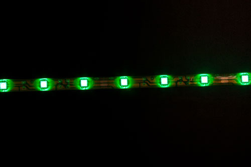 картинка Светодиодная лента LS-607 зеленый на белом осн. (арт. 27765) от интернет магазина Ampertorg
