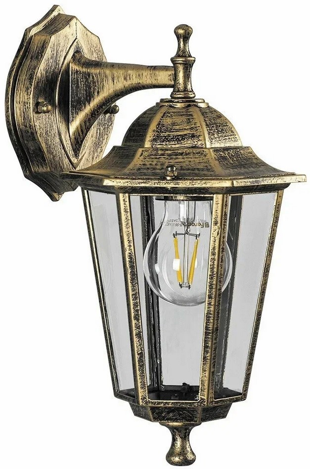 картинка Садово парковый светильник.6102. Цвет-черное золото (арт. 11127) от интернет магазина Ampertorg