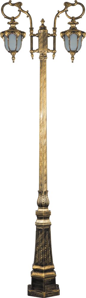 картинка Светильник садово парковый PL4048 2*60W.черное золото 2,24м.(арт.11428) от интернет магазина Ampertorg