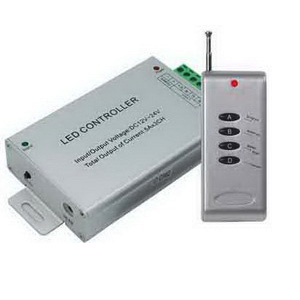 картинка Контроллер для светодиодной ленты RGB, 15A, 180W, 12V, 360W, 24V, с радио пультом управления. (RFC15AESB) от интернет магазина Ampertorg