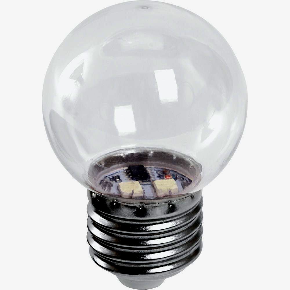 картинка Лампа светодиодная для гирлянд белт лайт LB-37 (1W) 230V E27 6400K  G45 прозрачный 38120 от интернет магазина Ampertorg