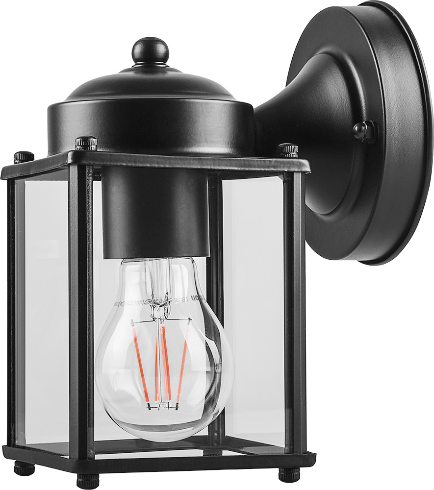 картинка Садово-парковый светильник на стену Feron PL200 60W.E27.230V,черный(арт.11878) от интернет магазина Ampertorg