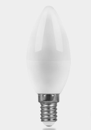 картинка Светодиодная лампа SBC3707 7W 2700K.теплый свет 230V E14 C37 свеча(арт.55030) от интернет магазина Ampertorg