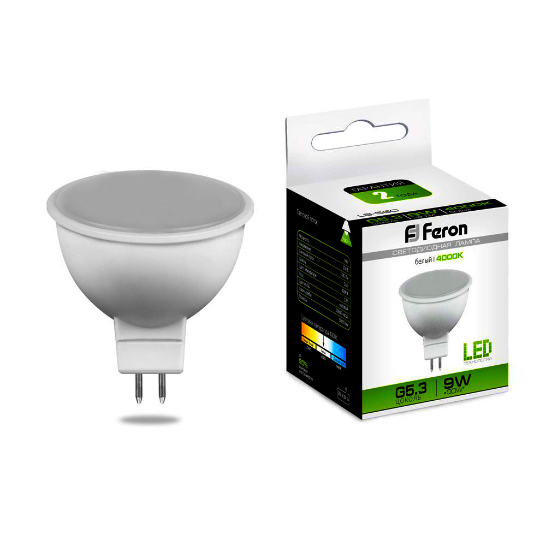 картинка Светодиодная лампа LB-560 (9W) 230V G5.3 4000K MR16(арт.25840) от интернет магазина Ampertorg