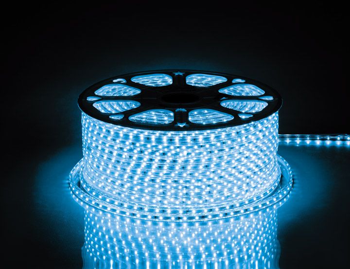 картинка Светодиодная лента LS704/LED-RL 60SMD(2835)/м 4.4Вт/м 220V IP65, длина 100м, синий(арт.26242) от интернет магазина Ampertorg