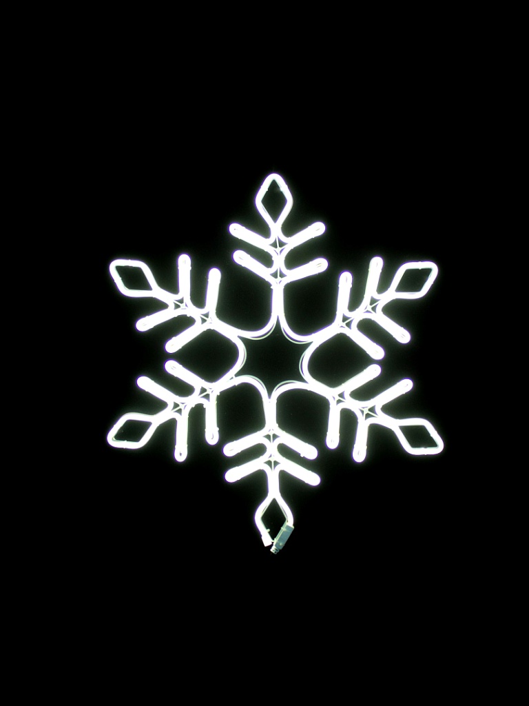 картинка Снежинка 57см,цвет свечения белый,гибкий Neon SMD,IP 65 от интернет магазина Ampertorg
