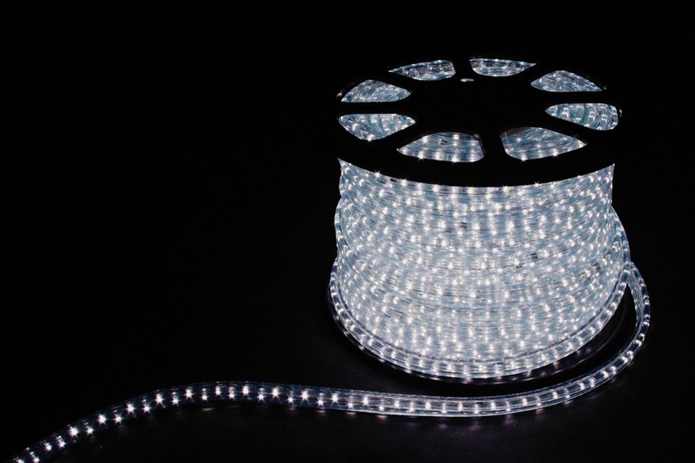 картинка Дюралайт светодиодный. Цвет свечения 7000К Холодный белый свет. Кол-во жил 2. (арт. 26064) от интернет магазина Ampertorg