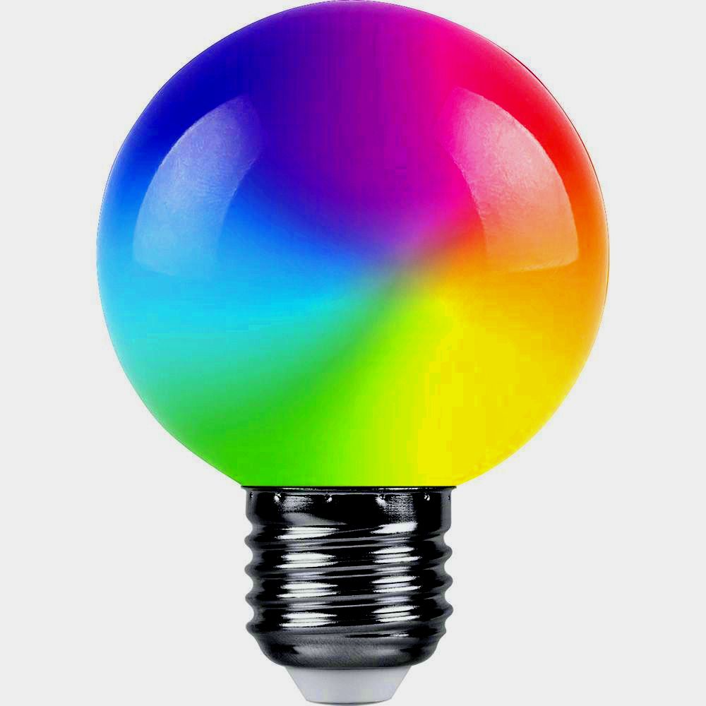 картинка Лампа светодиодная для гирлянд белт лайт LB-371 (3W) 230V E27 RGB  G60 матовый плавная сменая цвета 38115 от интернет магазина Ampertorg