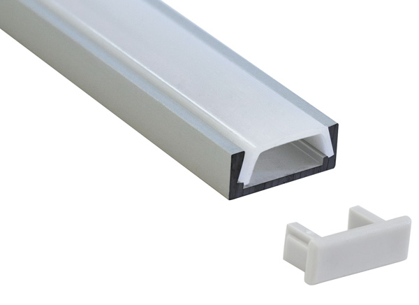 картинка Алюминиевый профиль для светодиодной ленты накладной . CAB262 (арт. 10267) от интернет магазина Ampertorg