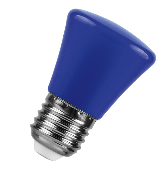картинка Лампа светодиодная Feron LB-372.Колокольчик E27.1W.синий (арт.25913) от интернет магазина Ampertorg