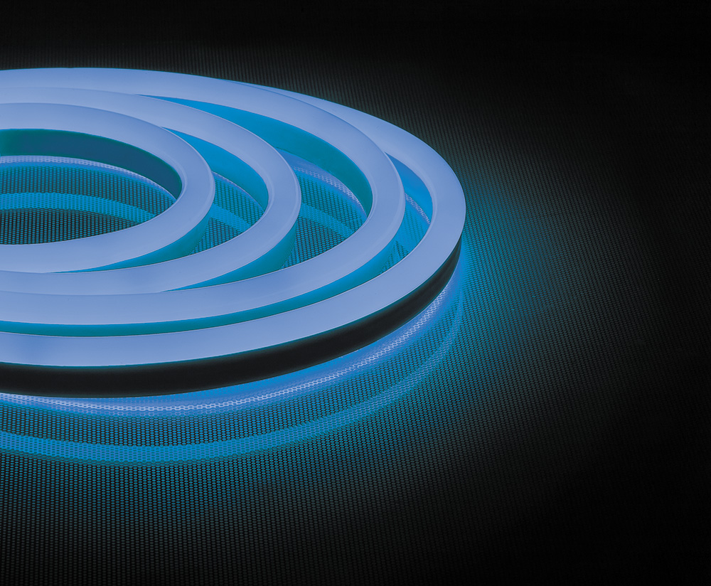 картинка Гибкий светодиодный неон Feron LS720.9.6Вт/м.50м.IP67.220V.Синий.(арт.29563) от интернет магазина Ampertorg