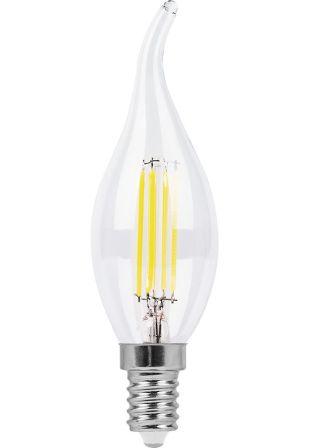 картинка Светодиодная лампа LB-74 (9W) 230V E14 2700K.теплый свет, филамент С35Т прозрачная(арт.25960) от интернет магазина Ampertorg