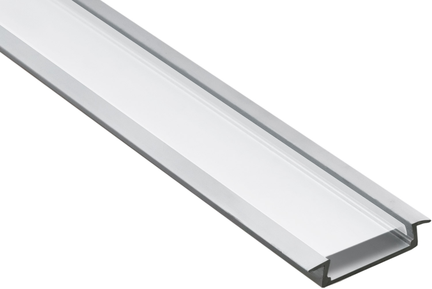 картинка Профиль для светодиодной ленты CAB252 встраиваемый широкий , серебро.(арт.10293) от интернет магазина Ampertorg