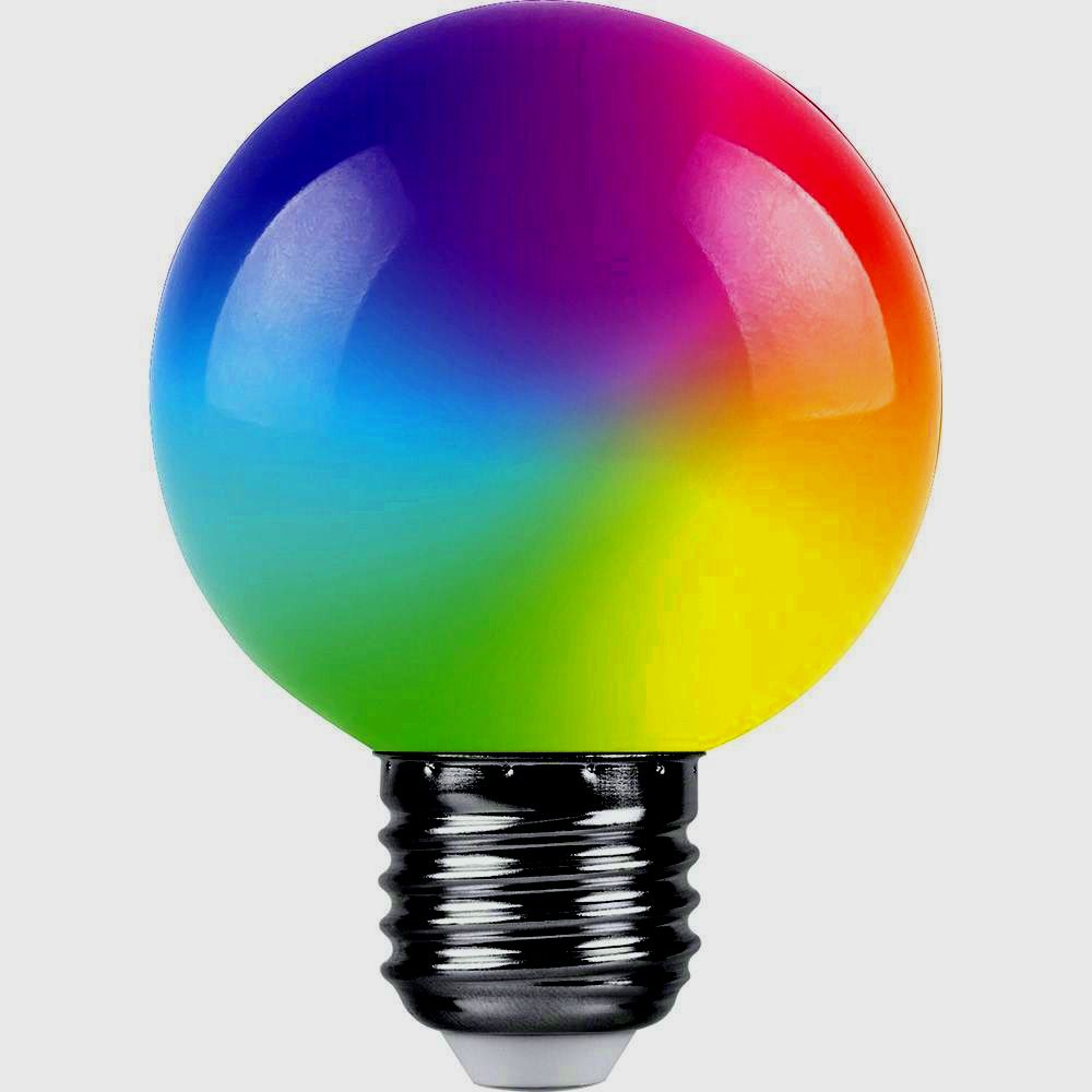 картинка Лампа светодиодная для гирлянд белт лайт LB-371 (3W) 230V E27 RGB  G60 матовый быстрая смена цвета 38127 от интернет магазина Ampertorg