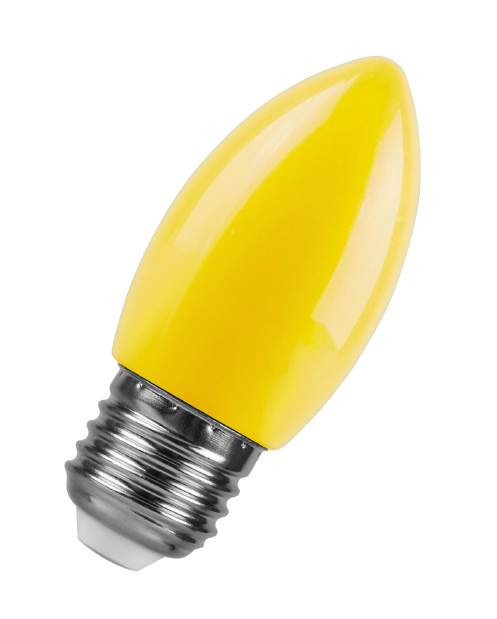 картинка Лампа светодиодная Feron LB-376 свеча,E27,1W.желтый(арт.25927) от интернет магазина Ampertorg