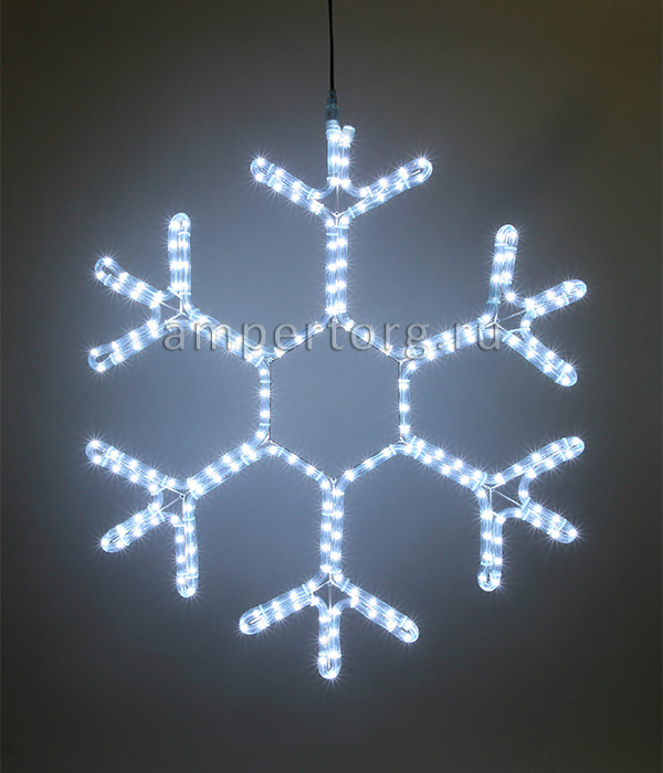 картинка Светодиодная снежинка 50см.Цвет свечения холодный от интернет магазина Ampertorg
