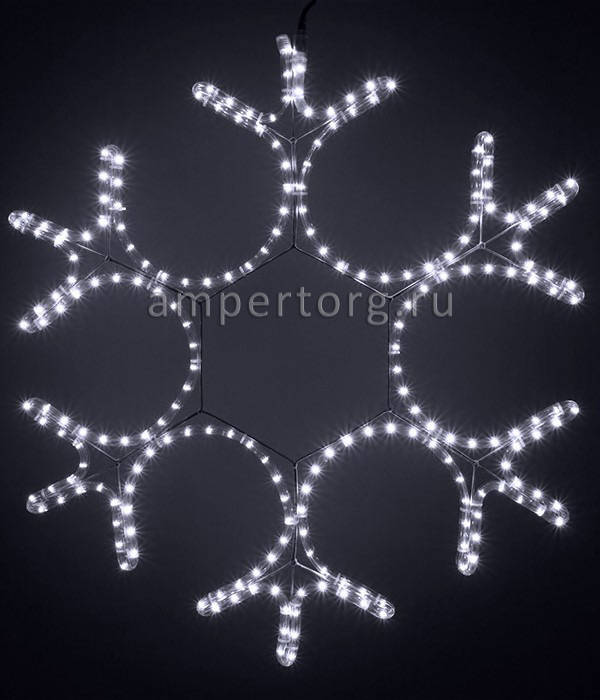 картинка Светодиодная снежинка 80см.Цвет свечения холодный от интернет магазина Ampertorg