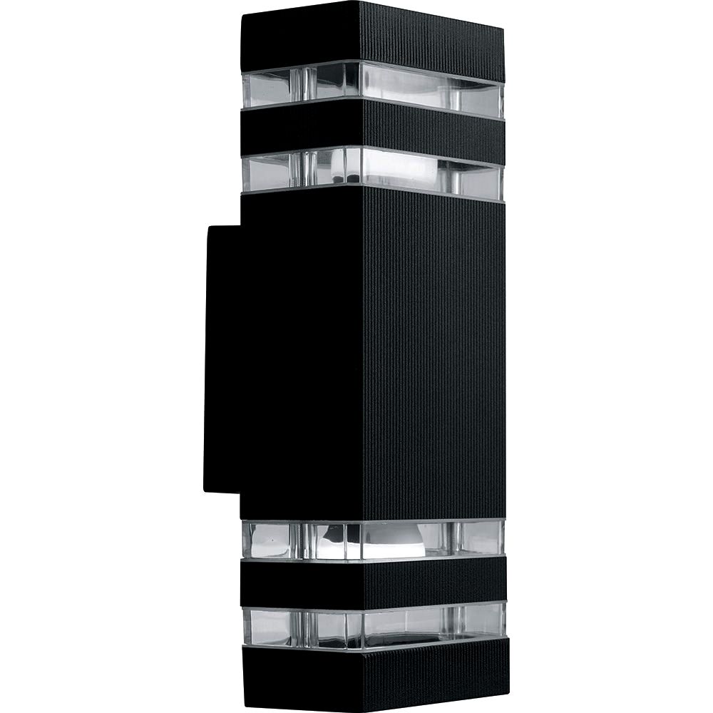 картинка Уличный настенный светильник архитектурный DH0807 230V без лампы 2*E27,  65*110*300мм, черный (на стену вверх/вниз) 41154 от интернет магазина Ampertorg