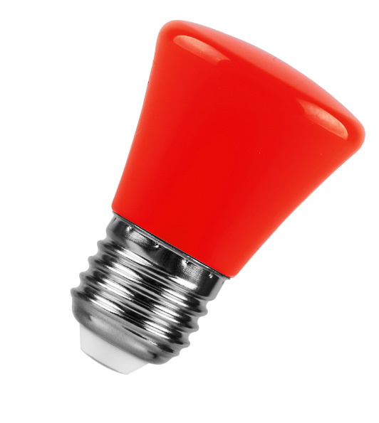 картинка Лампа светодиодная Feron LB-372.Колокольчик E27,1W.красный(арт.25911) от интернет магазина Ampertorg