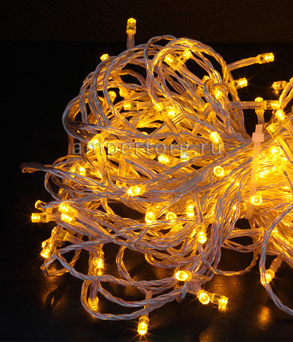 картинка Светодиодная нить с колпачком 10м,24V.цвет свечения теплый белый(арт.PST100CAP-10-1WW) от интернет магазина Ampertorg