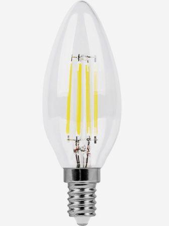 картинка Светодиодная лампа LB-66 (7W) 230V E14.нейтральный свет, 4000K филамент C35 прозрачная(арт.25780) от интернет магазина Ampertorg