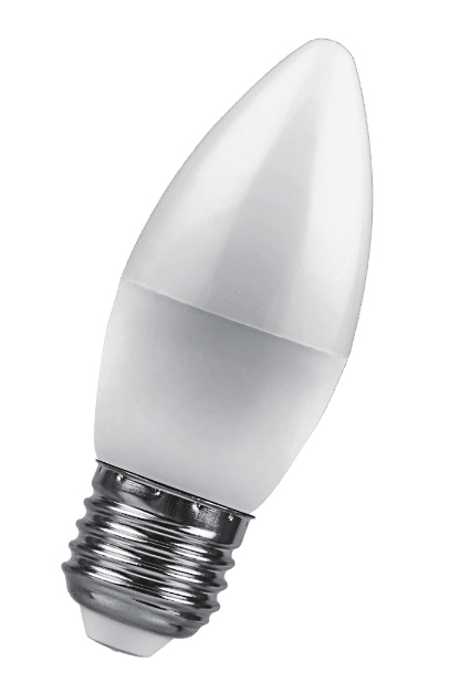 картинка Светодиодная лампа LB-570 (9W) 230V E27 2700K свеча(арт.25936) от интернет магазина Ampertorg