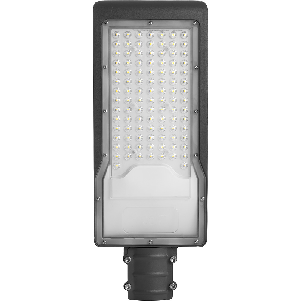 картинка Светодиодный уличный консольный светильник Feron SP3034 80W - 6400K  AC230V/ 50Hz цвет СЕРЫЙ (IP65) эконом диам.60 мм.41580 от интернет магазина Ampertorg
