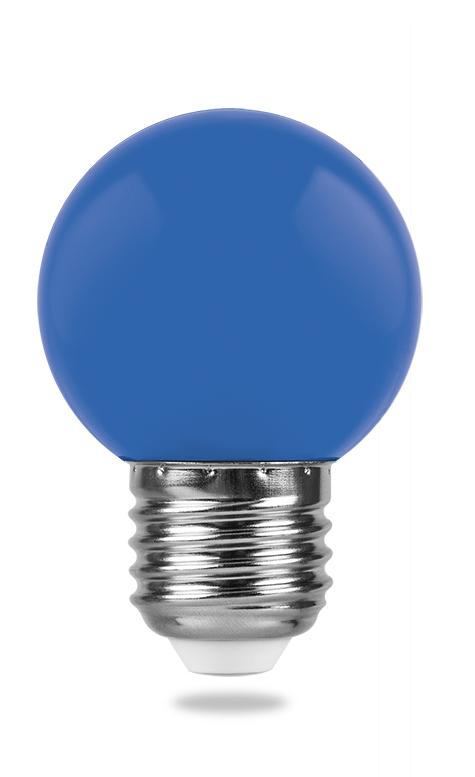 картинка Лампа светодиодная для гирлянд белт лайт E27.1W.Синий (арт.25118) от интернет магазина Ampertorg