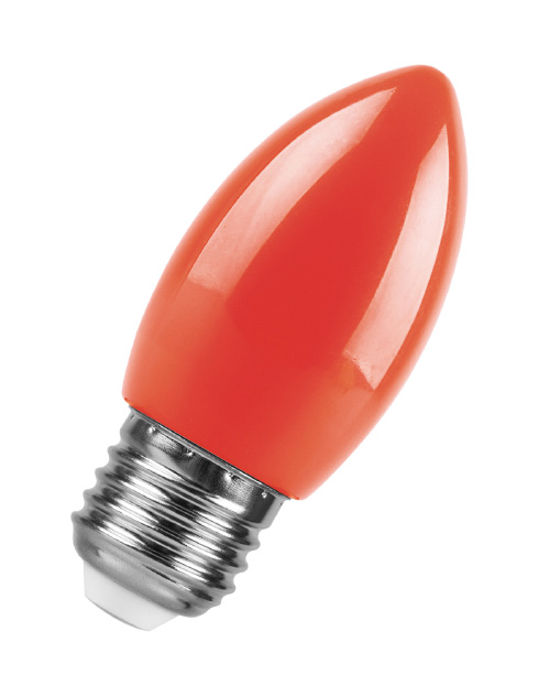 картинка Лампа светодиодная Feron LB-376 свеча E27.1W.красный(арт.25928) от интернет магазина Ampertorg