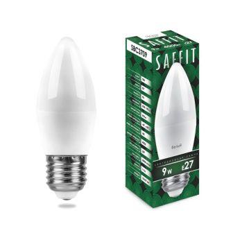 картинка Светодиодная лампа SBC3709 9W 4000K 230V E27 C37 свеча(арт.55129) от интернет магазина Ampertorg