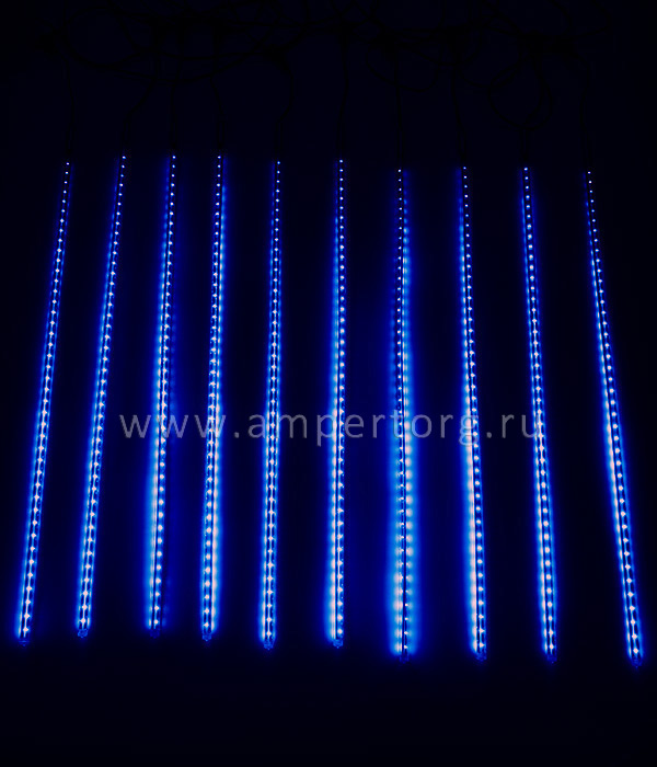картинка Новогодняя гирлянда Тающие сосульки24V, 10х0.5м, 720 Led, цвет свечения синий. (арт.CCL720-10-1B) от интернет магазина Ampertorg